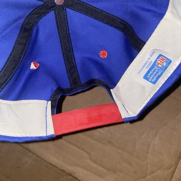 Vintage New York Giants Annco Snapback Hat NWT Deadstock Blue Red NFL - Picture 8 of 14